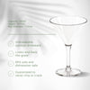 Unbreakable Martini Glasses 280ml - Set of 4 Cocktail Glass D-STILL Drinkware 