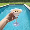 Unbreakable White Hamptons Martini Glasses 235ml - Set of 4 Cocktail Glass D-STILL Drinkware 